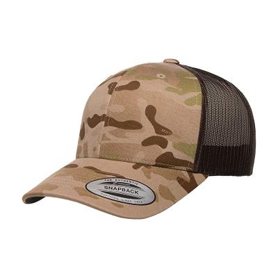 China Manufacturer Camo Pattern Mesh Baseball Hat Patch Character Logo Camouflage Hat Military Tactical Cap for sale