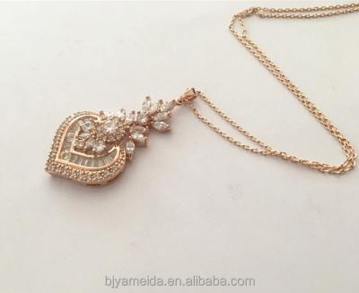 China ALLOY New Style Necklace Zircon Bridal Necklace for sale