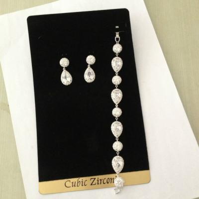 China CLASSIC Hot Seller Cubic Zirconia Stone Bridal Jewelry Set for sale