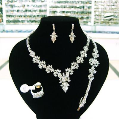 China AAA Bridal Cubic Zirconia Jewelry Set Fine Wedding Jewelry Set for sale