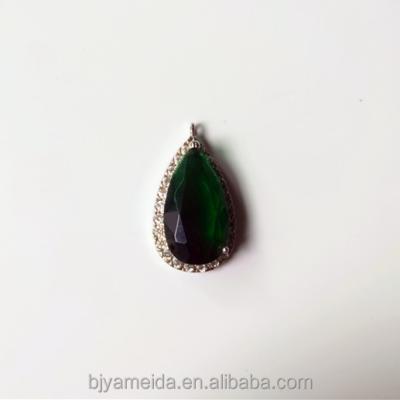 China Jewelry Components Cubic Zirconia Jewelry Accessories Teardrop Earring Components for sale