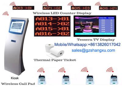 China Multiple service queues and waiting areas LCD Counter Display Smart Queue Management System for sale