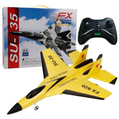 China RC Hobby SU35 290mm Wingspan EPP Foam Aircraft Glider Airplane Flugzeug Outdoor Ground Rolling Remote Control Airplane For Boy Kids for sale