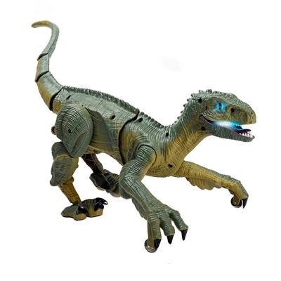 China 2.4G Electric Front Shake Cool Light Heads Walking Toy Powerful Robots Remote Control Dinosaur With Realistic Sound Effects for sale