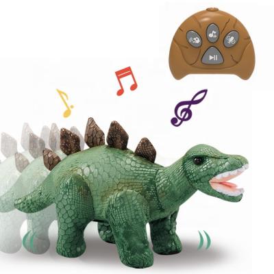 China Plush Simulated Dino Toy RC Animals Dinosaur Radio Control Toys Dinosaur Plush Toy With Repeat Function for sale