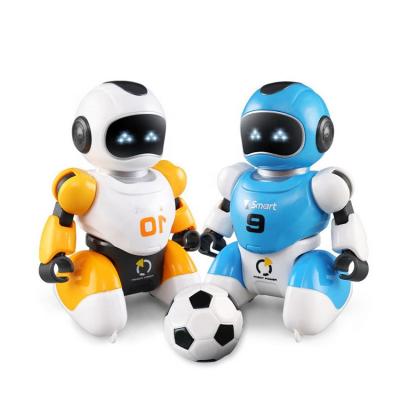 China 2Pcs Weili Football Battery Operated Game AI Intelligent Program Remote Control Toys Rc Battle Robot Fighter Toy Robot Football With Music for sale