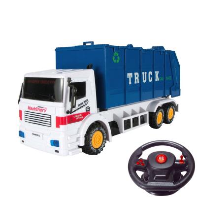 China RC Hobby RC Car Toy Hobby Steering Wheel Garbage Building Dump Truck Radio Controlled Car For Kids for sale