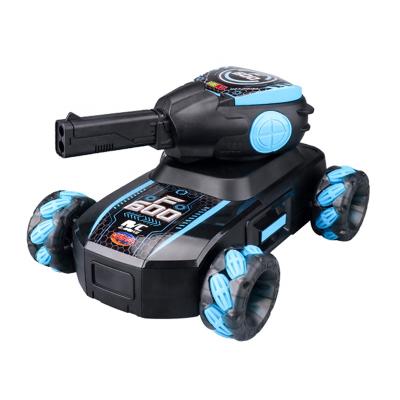 China RC Hobby 2.4G Radio Control Toy Car Dual 360 Degree Rotation Fighting Water Bullet Launch Rc Tank For Kids for sale