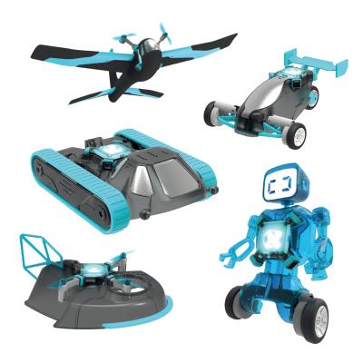 China RC Hobby DIY 6 in 1 Smart Vehicle Remote Control Intelligent Rc Aircraft Quadcopter Kit Electric Toys for Kids for sale