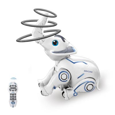 China Best Selling Intelligent Programming Voice Educational Electric Rc Robot Handstands Remote Control Elephant With Singing Dance for sale