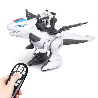 China Execute the command as Remote Control Robot Toy Intelligent Programming T-Rex Battery Operated Musical Robot Educated Walking Dinosaur with Sound Effects for sale