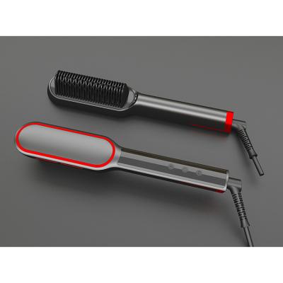 China Outdoor Ceramic Hair Straightener Straightening Comb Sweep Passionate Electric Hair Straightener Brush for sale