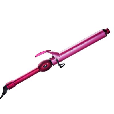 China Professional Salon Barber Shop Equipment PTC Digital LCD Hair Wand Curling Iron Heat Element Ceramic Hair Curler With Clip for sale