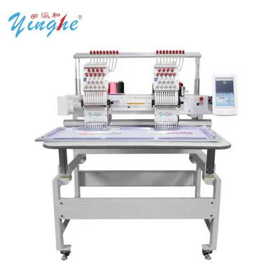 China Hat Cap Automated 2 Head Embroidery Machine High Speed ​​Monogramming Machine for sale