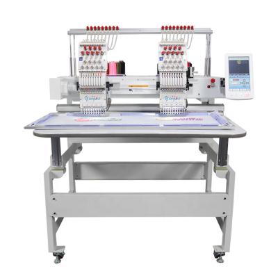 China Garment Shops Garment Stores 2 Heads 9 Needles Computer Embroidery Machine for sale