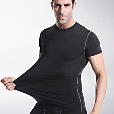 China Custom Made Mens Compression Shirt Gym Breathable Sports Shirts For Men for sale