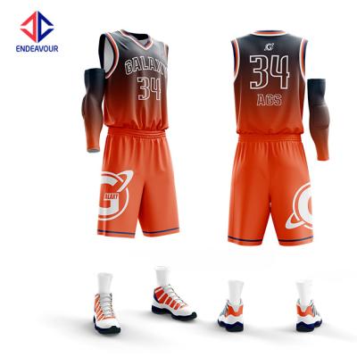 China Nice Antibacterial Custom Basketball Tank Top Sets Sublimation Basketball Uniform for sale