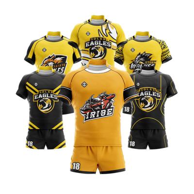 China Custom Made Team Rugby Wear For Adult Antibacterial Sublimation And Kids for sale