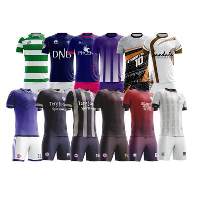 China 2021 New Style High Quality 100% Sublimation Polyester Football Wear Antibacterial for sale