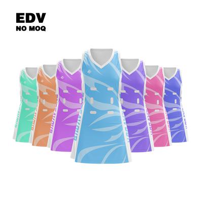 China Breathable Netball Uniforms Forming Ladies Skirt Netball Tank Tops for sale