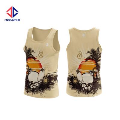 China Low MOQ Wholesale Dry Fit Full Size Touch Football Antibacterial Singlet for sale