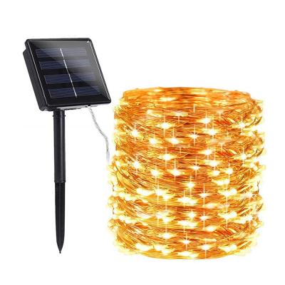 China Gardern 100 Led Outdoor Waterproof Solar String Garden Lights for Patio Yard Trees Christmas Holiday Party Decorations Light for sale