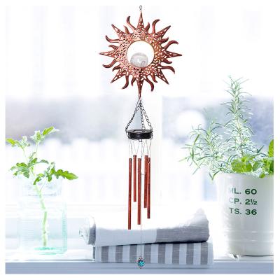 China Garden LED Sun Moon Star Turtle Wind Chime Lights, Retro Classic Metal Garden Lights, Outdoor Hanging Decoration for Garden Home for sale