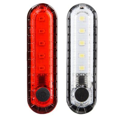 China Night Riding Rechargeable LED Bicycle Lights Set Front And Rear Waterproof Bicycle Rear Light Rear Signal Light For Outdoor for sale