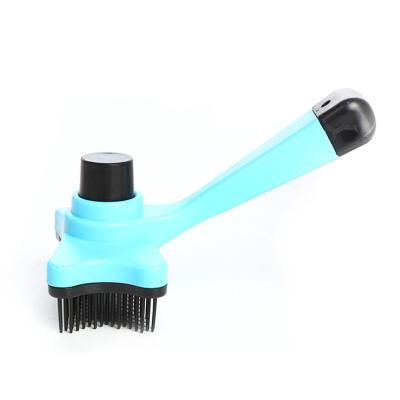 China Viable Pet Grooming Tool and Deshedding Tool Pet Self Cleaning Slicker Slicker Brush for Loose Undercoat Hair for sale