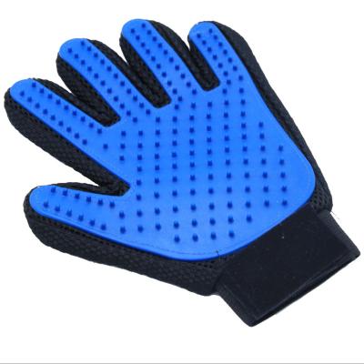 China Viable Five-finger Pet Bath Brush Pet Hair Remover Glove Pet Massage Grooming Gloves for sale