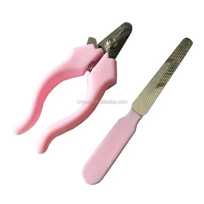 China Viable Pet Grooming Tools Pet Nail Crusher Trimmer Set Safety Stainless Steel Pet Nail Scissors for sale