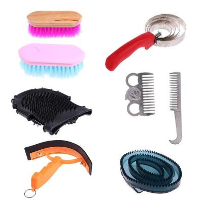 China Home Accessories Horse Hair Grooming Drill Brush For Tool Kit Cleaning Bag for sale