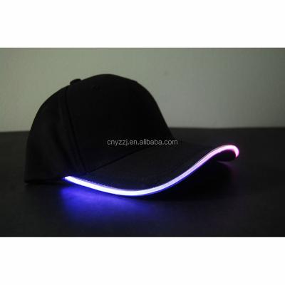 China COMMON Custom LED 5 Panel Hats For Adults Led Flashing Light Up Party Hat With Neon Led Strip for sale