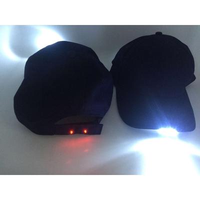 China JOINT Professional Black Fedora Kids LED Hats With Light For Adults With 5 LED for sale