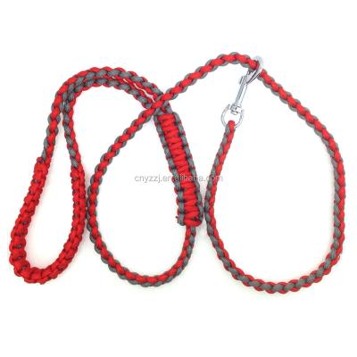 China Dog Accessories Designer Braided Paracord Rope DETACHED Dog Leash With Snap Hook for sale