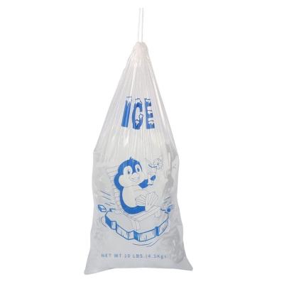 China Fashion plastic ice pack cub bags reusable 10 kg 10 lbs ice bags disposable plastic 20 kg for sale