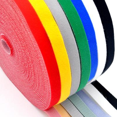 China Eco-Friendly Cable Tie Sustainable Rolls Back To Back Hook And Loop Nylon Cable Ties Reusable for sale