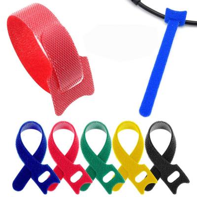 China Wholesale eco-friendly t-type back to back hook and side double loop nylon cable tie reusable for sale