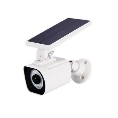 China Outdoor Garden CCTV Dummy Camera Solar Powered Outdoor Solar Lights LED Wall Light for sale