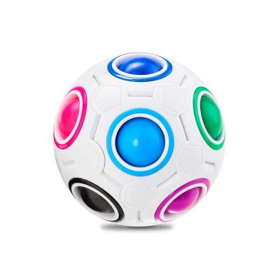 China ABS Rainbow Magic Ball Antistress Adult Toy Stress Reliver Conduit Children Brain Games Fidget Toys Autism Children Relaxation for sale