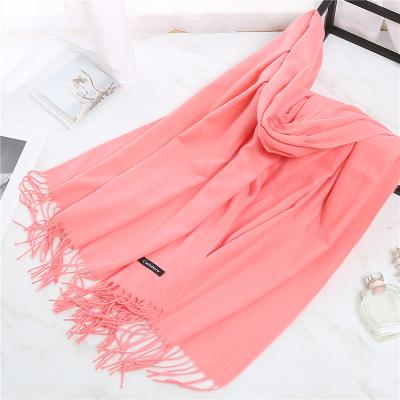 China Maintain pure cashmere warm wholesale scarf ladies factory color autumn and winter thickening warm shawl for sale