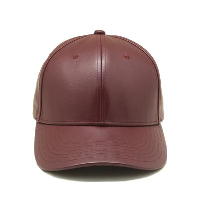 China Factory New Waterproof High Quality Hat Kick Guang Shallow Leather Baseball Cap for sale