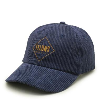 China COMMON Cotton Corduroy Baseball Cap Dad Hat Low Profile Corduroy Unstructured Hat for sale