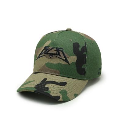 China COMMON Logo Curved Brim Camo Hat Outdoor Sport Embroidery Unisex High Quality Breathable Custom Baseball Cap for sale