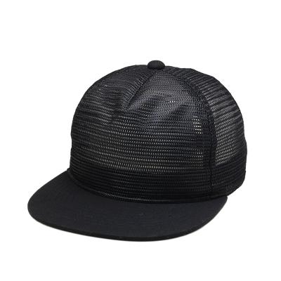 China Full Mesh Trucker Snapback black COMMON 112 Mesh Back Trucker Cap Hat Snapback for sale