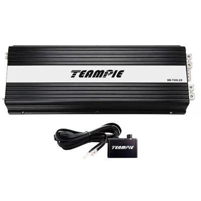 China Teampie Nb-7500.1D Thick Aluminum Plate Radiator Loud Car System Korea Car Amplifier 850*303*77MM for sale