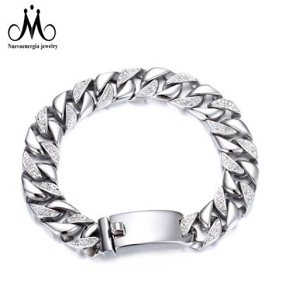 China High Quality Silver Stainless Steel Color Restrictor Chain Link Bracelet Men Women Jewelry for sale