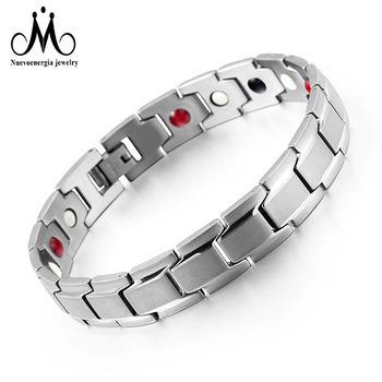 China New Design Bio Stainless Steel Germanium Magnetic Therapy 4 In 1 Bracelet for sale