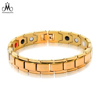 China Bio Stainless Steel Wholesale Stainless Steel Magnetic Blood Pressure Balance Bracelet for sale