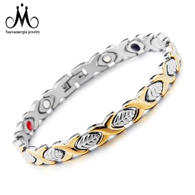 China Newest Design CLASSIC Magnetic Germanium Energy Bio Foil Bracelet Negative Ions Slap Bracelet Bangle for sale